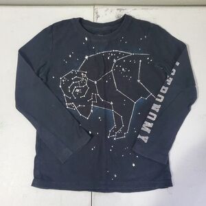 Sonoma Kids Navy Constellation Buffalo Long Sleeve Tee